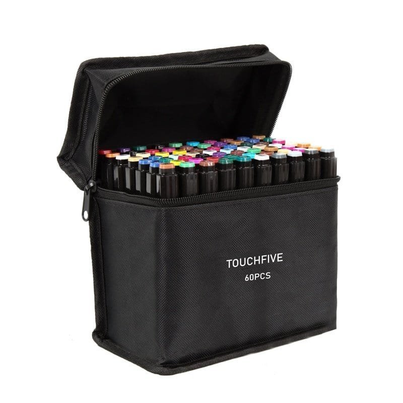 TouchFIVE-30-40-60-80-168-Color-Art-Markers-Set-Dual-Headed-Artist-Sketch-Oily-Alcohol-20210310-044135.jpg Color Art Markers Set Alcohol based markers - Image 1